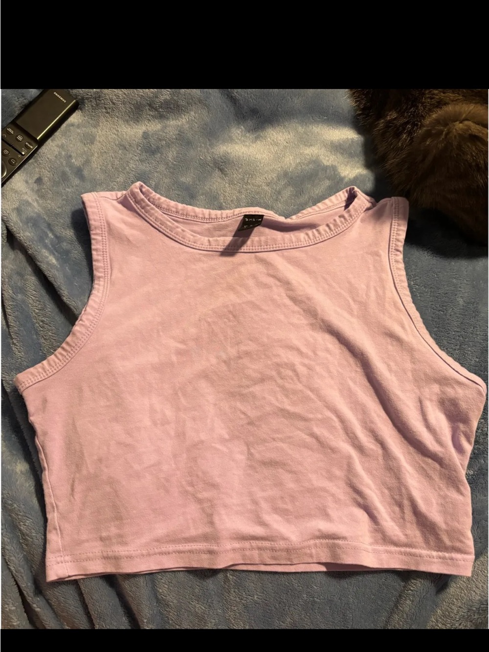 SHEIN Lilac Purple Cropped Tank Top